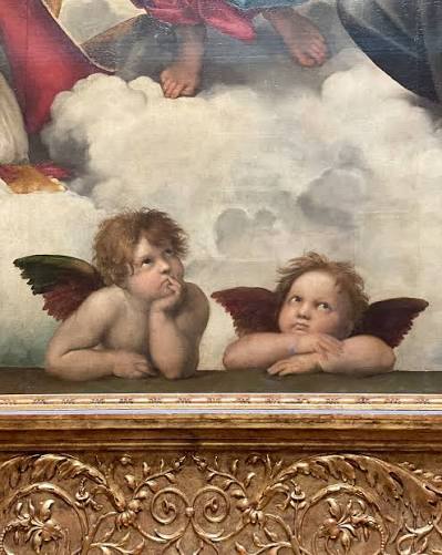 Detail of the Sistine Madonna